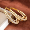 Aros Plateados con Malla Metálica y Zirconia Cúbica | Diseño Elegante
