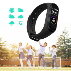 Reloj Pulsera Inteligente 4PRO Negro con Monitoreo de Salud