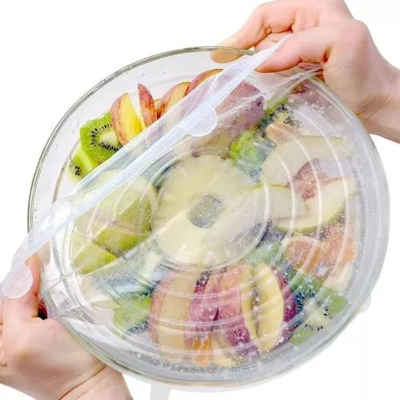 Tapas Reutilizables Flexibles para Conservación de Alimentos | Adaptables a Recipientes Tapas Reutilizables Flexibles para Conservación de Alimentos | Adaptables a Recipientes