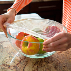 Tapas Reutilizables Flexibles para Conservación de Alimentos | Adaptables a Recipientes